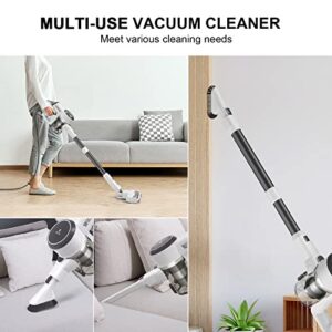 Girnoor Vacuum Cleaner, 600W Powerful 20KPA Suction Corded Stick Vacuum Cleaner with LED Floor Head, Self-Standing &Multi-Tool, Lightweight Handheld Vacuum for Hardwood G165