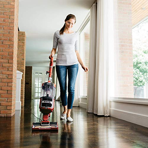 Shark Navigator Upright Vacuum with Lift-Away, Zero-M Anti-Hair Wrap Technology, Anti-Allergen + HEPA Filter and Swivel Steering (ZU561), Red Peony (Renewed)