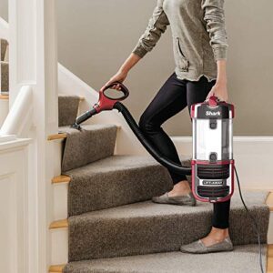 Shark Navigator Upright Vacuum with Lift-Away, Zero-M Anti-Hair Wrap Technology, Anti-Allergen + HEPA Filter and Swivel Steering (ZU561), Red Peony (Renewed)