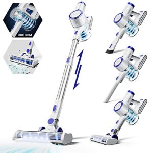 orfeld cordless vacuum cleaner, 24000pa powerful cordless vacuum, 6 in 1 lightweight stick vacuum with brushless motor – 40 min runtime, for pet hair carpet car hardwood floor cleaning
