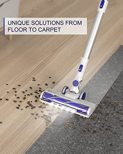 ORFELD Cordless Vacuum Cleaner, 24000Pa Powerful Cordless Vacuum, 6 in 1 Lightweight Stick Vacuum with Brushless Motor - 40 Min Runtime, for Pet Hair Carpet Car Hardwood Floor Cleaning