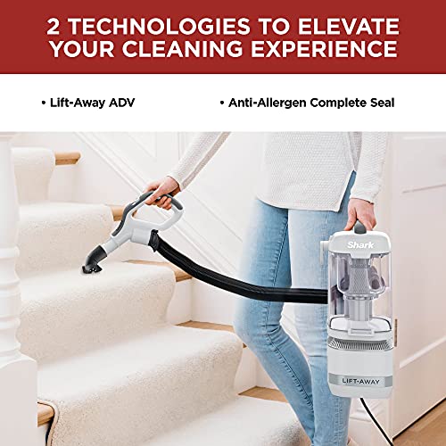 Shark LA300 Navigator Lift-Away ADV Corded Upright Vacuum, White (Renewed)