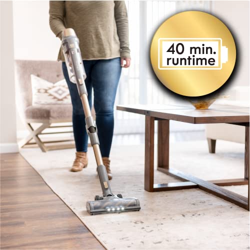 Kenmore DS4095 Brushless Cordless Stick Vacuum with EasyReach Wand, Lightweight Cleaner with 2-Speed Power Control, LED Headlight, Converts to Handheld for Hardwood Floors, Carpet & Pet Hair