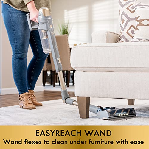Kenmore DS4095 Brushless Cordless Stick Vacuum with EasyReach Wand, Lightweight Cleaner with 2-Speed Power Control, LED Headlight, Converts to Handheld for Hardwood Floors, Carpet & Pet Hair