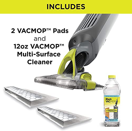 Shark VM252 VACMOP Pro Cordless Hard Floor Vacuum Mop with Disposable Pad, Charcoal Gray (Renewed)