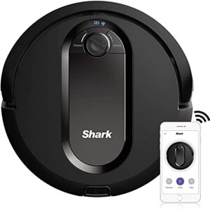 shark iq robot rv1001/rv1100 app-controlled robot vacuum with wifi and home mapping, pet hair strong suction with alexa (renewed)