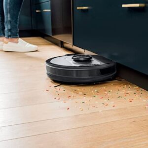 SHARK AV2501AE AI Robot Vacuum with XL HEPA Self-Empty Base, Bagless, 60-Day Capacity, LIDAR Navigation, Perfect for Pet Hair, Compatible with Alexa, Wi-Fi Connected Black (Renewed), RV2502AE