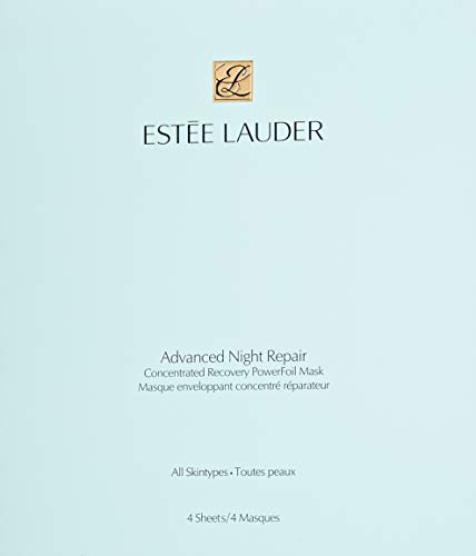 Estee Lauder Advanced Night Repair Concentrated Recovery Power Foil Mask, 4 Count, clear