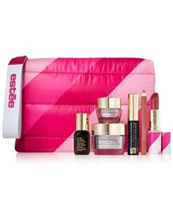 estee lauder 7pcs resilience sculpted lips & firmer skin makeup skincare gift set