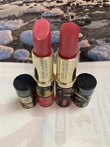 estee lauder pack of 2 x pure color envy hi-lustre lipstick 223 candy, 0.12 oz each sample size unboxed