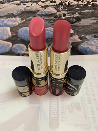 Estee Lauder Pack of 2 x Pure Color Envy Hi-Lustre Lipstick 223 Candy, 0.12 oz each Sample Size Unboxed