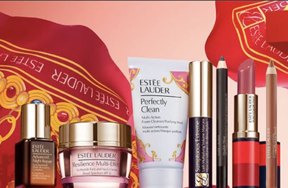 Estee Lauder 2021 8pcs Lift & Hydrate System Set Includes Resilience Multi-Effect Creme SPF 15, Advanced Night Repair Serum (Worth over $140!)