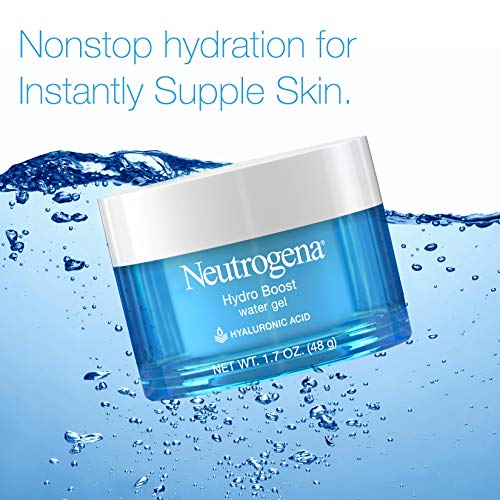 Neutrogena Hydro Boost Hyaluronic Acid Hydrating Water Gel Daily Face Moisturizer for Dry Skin, Oil-Free, Non-Comedogenic Face Lotion, 1.7 fl. oz