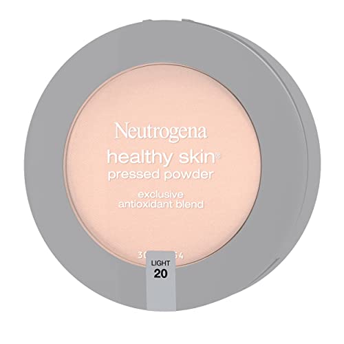 Neutrogena Healthy Skin Pressed Makeup Powder Compact with Antioxidants & Pro Vitamin B5, Evens Skin Tone, Minimizes Shine & Conditions Skin, Light 20.34 oz