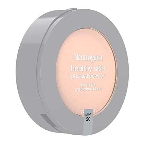 Neutrogena Healthy Skin Pressed Makeup Powder Compact with Antioxidants & Pro Vitamin B5, Evens Skin Tone, Minimizes Shine & Conditions Skin, Light 20.34 oz