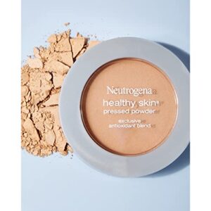 Neutrogena Healthy Skin Pressed Makeup Powder Compact with Antioxidants & Pro Vitamin B5, Evens Skin Tone, Minimizes Shine & Conditions Skin, Light 20.34 oz