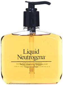 neutrogena fragrance free liquid neutrogena, facial cleansing formula, 8 oz pump bottles (pack of 4)
