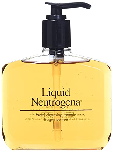 Neutrogena Fragrance Free Liquid Neutrogena, Facial Cleansing Formula, 8 oz Pump Bottles (Pack of 4)