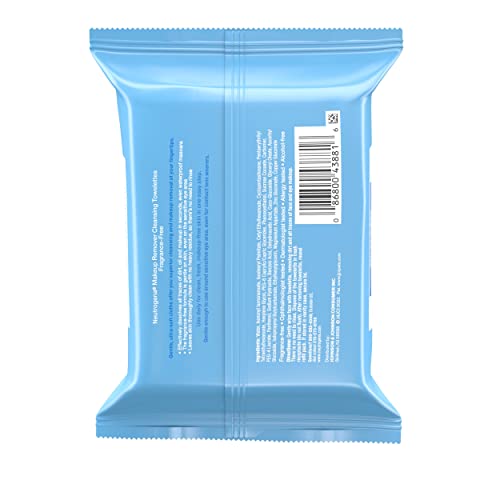 Neutrogena Makeup Remover Cleansing Towelettes, Fragrance Free, 21 ct