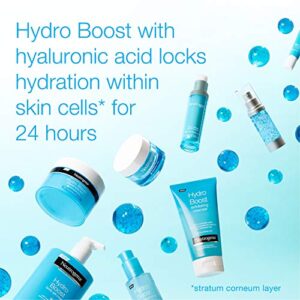 Neutrogena Hydro Boost Water Gel Fragrance-Free Facial Moisturizer, 1.7 fl. oz, & Neutrogena Hydro Boost Hydrating Facial Cleansing Gel with Hyaluronic Acid, 2 oz, Travel Size