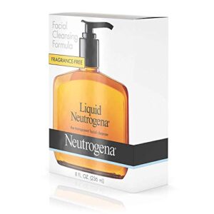 Neutrogena Fragrance Free Liquid Facial Cleansing Formula, 8 Oz (2 Pack)