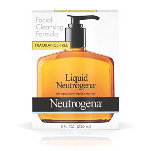 Neutrogena Fragrance Free Liquid Facial Cleansing Formula, 8 Oz (2 Pack)