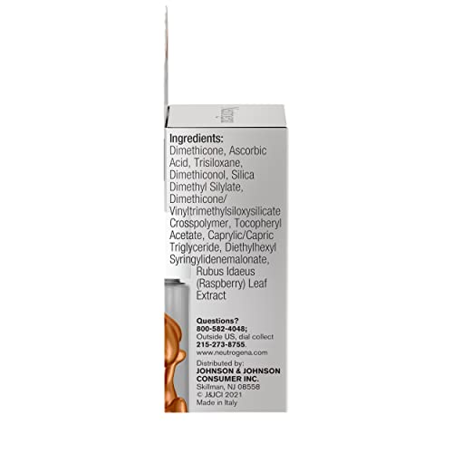 Neutrogena Rapid Tone Repair 20% Vitamin C Face Serum Capsules, Daily Facial Serum with Vitamin C to Help Brighten Skin Tone & Reduce Look of Dark Spots, 7 ct