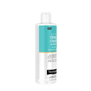 Neutrogena Deep Clean Gentle Purifying Micellar Water and Cleansing Water-Proof Makeup Remover, 11.3 fl. oz