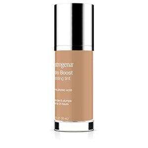 Neutrogena Hydro Boost Hydrating Tint with Hyaluronic Acid, Lightweight Water Gel Formula, Moisturizing, Oil-Free & Non-Comedogenic Liquid Foundation Makeup, 60 Natural Beige 1.0 fl. oz