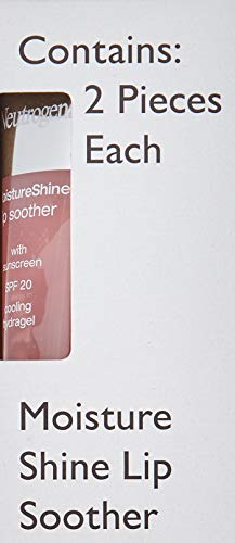 Neutrogena Moistureshine Lip Soother Gloss, Spf 20, Glaze 60,.35 Oz (Pack of 2)