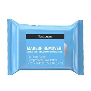 neutrogena makeup remover cleansing towelettes, refill pack, 25 count (pack of 5)+ 1 travel size (7ct.)