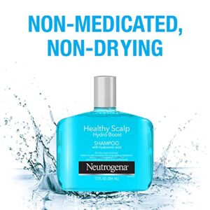 Neutrogena Moisturizing Healthy Scalp Hydro Boost Shampoo & Conditioner for Dry Hair and Scalp, with Hydrating Hyaluronic Acid, pH-Balanced, Paraben & Phthalate-Free, Color-Safe, 12 Fl Oz