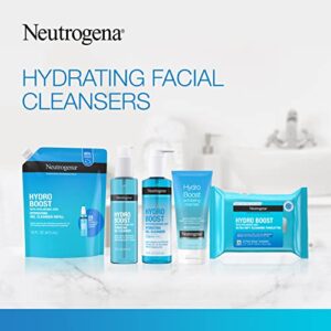 Neutrogena Hydro Boost Lightweight Hydrating Facial Cleansing Gel, Gentle Face Wash & Makeup Remover with Hyaluronic Acid, Hypoallergenic & Non Comedogenic, 6 oz