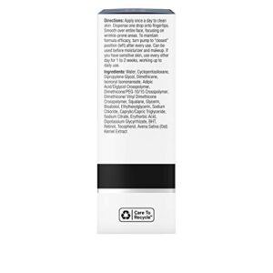 Neutrogena Ageless Intensives Anti-Wrinkle Retinol Serum, Deep Wrinkle Daily Serum with Retinol SA, Vitamin E, and Vitamin A, Anti-Wrinkle Serum Treatment, 1 fl. oz