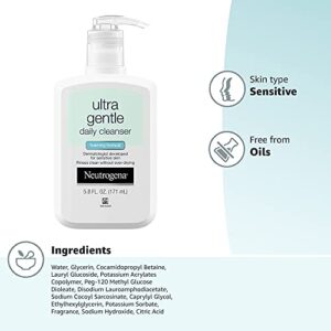 Ultra Gentle Hydrating Daily Facial Cleanser for Sensitive Skin