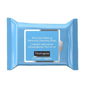 neutrogena makeup remover cleansing towelettes, refill pack, 25 count (pack of 6)