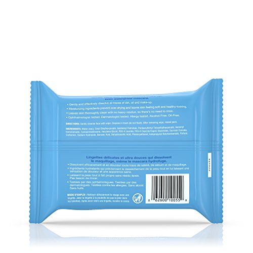 Neutrogena Makeup Remover Cleansing Towelettes, Refill Pack, 25 Count (Pack of 6)