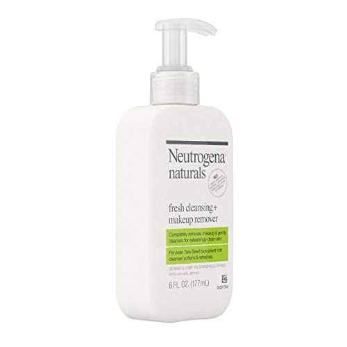 Neutrogena Naturals Fresh Cleansing Daily Face Wash + Makeup Remover with Peruvian Tara Seed, Hypoallergenic, Non-Comedogenic and Sulfate-, Paraben- and Phthalate-Free, 3 x 6 fl. oz