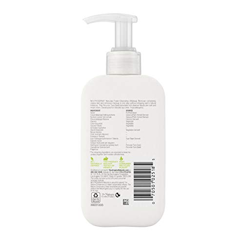 Neutrogena Naturals Fresh Cleansing Daily Face Wash + Makeup Remover with Peruvian Tara Seed, Hypoallergenic, Non-Comedogenic and Sulfate-, Paraben- and Phthalate-Free, 3 x 6 fl. oz