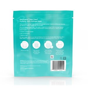 Neutrogena Deep Clean Purifying Hydrating Hydrogel Mask,1.0 Ounce Each (12 pack)