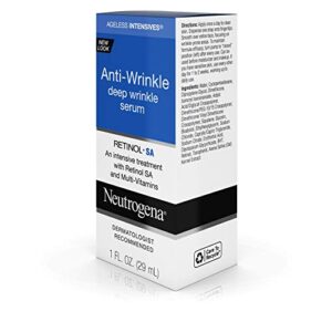 Neutrogena Ageless Intensives Anti-Wrinkle Deep Wrinkle Face Serum Treatment with Retinol SA & Multi-Vitamins to Reduce Crow's Feet, Laugh Lines, & Under Eye Wrinkles, 1 fl. oz