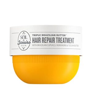 sol de janeiro triple brazilian butter hair repair treatment hair mask, 238ml
