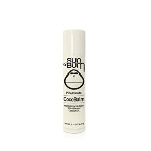 sun bum piña colada cocobalm | hydrating lip balm with aloe |paraben free, silicone free, | 0.15oz stick (20-48058)