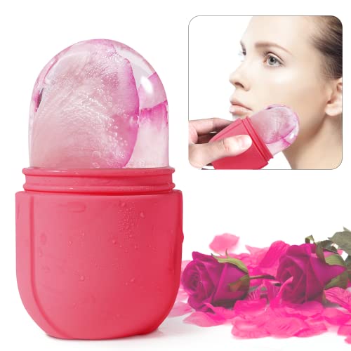 Ice Face Roller, Facial Ice Roller Mold for Face & Eye Puffiness Relief, Reduce Wrinkles & Brighten Your Skin & Shrink Pore, Reusable Facial Treatment Beauty Tool, Women's Gift