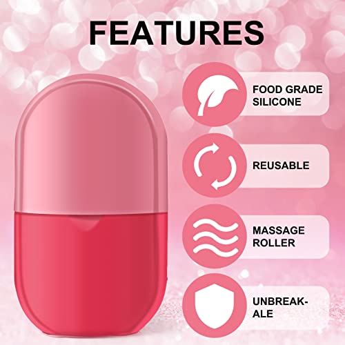 Ice Face Roller, Facial Ice Roller Mold for Face & Eye Puffiness Relief, Reduce Wrinkles & Brighten Your Skin & Shrink Pore, Reusable Facial Treatment Beauty Tool, Women's Gift