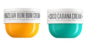 sol de janeiro brazilian bum bum cream and coco cabana cream body moisturizer bundle
