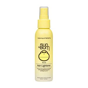 sun bum blonde formula hair lightener, 4 oz spray bottle, 1 count, blonde. for blonde to medium brown hair types