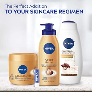 NIVEA Cocoa Butter Body Cream with Deep Nourishing Serum, Cocoa Butter Cream for Dry Skin, 16 Ounce Jar