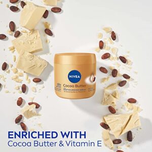 NIVEA Cocoa Butter Body Cream with Deep Nourishing Serum, Cocoa Butter Cream for Dry Skin, 16 Ounce Jar