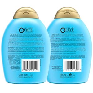 OGX Renewing + Argan Oil of Morocco Shampoo & Conditioner Set, 13 Fl Oz (Pack of 2) (packaging may vary), Blue